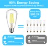 DAYBETTER 6 Pack Vintage LED Edison Bulbs, E26 Dimmable LED