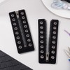 PH PandaHall Leather Lace-in Boot Zipper Inserts, 6.2 x 2.1