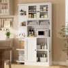 Yeyawomy 71 Inch Tall Pantry Storage Cabinet, Kitchen Pantry Cabinet