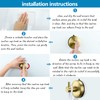 DGYB Suction Cup Hooks for Shower Set of 4 Gold