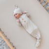 KYTE BABY Knotted Gown with Hat Set in Oat
