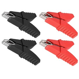 Sarini Butterfly Shaped Alligator Clip Car Electrical Test Clamp Wire Clamp Power Clamp Multipurpose Test Tool (Red and Black)