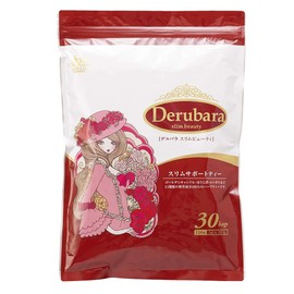 【朝スッキリサポート】ハーブどっさり1包5g デルバラスリムビューティ 21種類の原材料 1包5g x 30包入り ほうじ茶風味 カロリーゼロ 甘味料不使用 添加物不使用