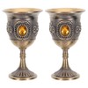 Kichvoe Medieval Cup 2pcs Chalice Goblet Royal Celebrations Wine Communion