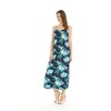 Matchable Family Hawaiian Luau Sweetheart Maxi Dress, Orchid Breeze Navy,