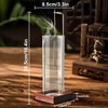 ZONSUSE Incense Stick Holder with Removable Glass Ash Catcher, Inverted