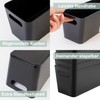 3 x Organiser Boxes, 15 cm High, Anthracite, 26 x