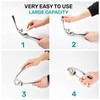 HiramWare Garlic Press, Premium Rust Proof Kitchen Garlic Mincer Crusher
