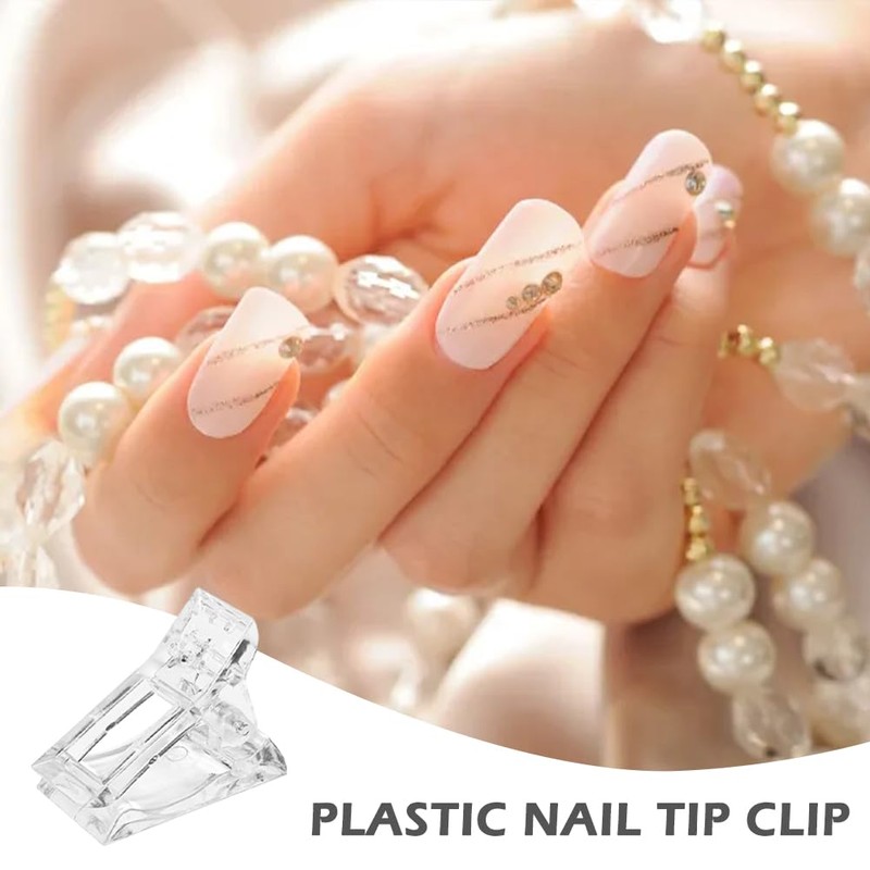 10 Pieces Nail Nippers in Transparent with 1 Drawstring Bag,