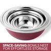 COOK WITH COLOR Stainless Steel Mixing Bowls Set - Nesting