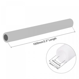 sourcing map Foam Tube Sponge Protective Sleeve Heat Preservation 20x30mm White for Pipe Insulation Wraps, Pack of 2