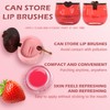 6 PCS Bee Lip Balm Honey Pot, Strawberry & Watermelon