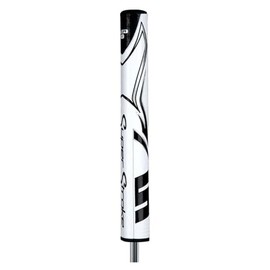 Super Stroke Zenergy Tour 3.0 Putter Grip with 1 Tape Strip (Choose Color) (White / Black)