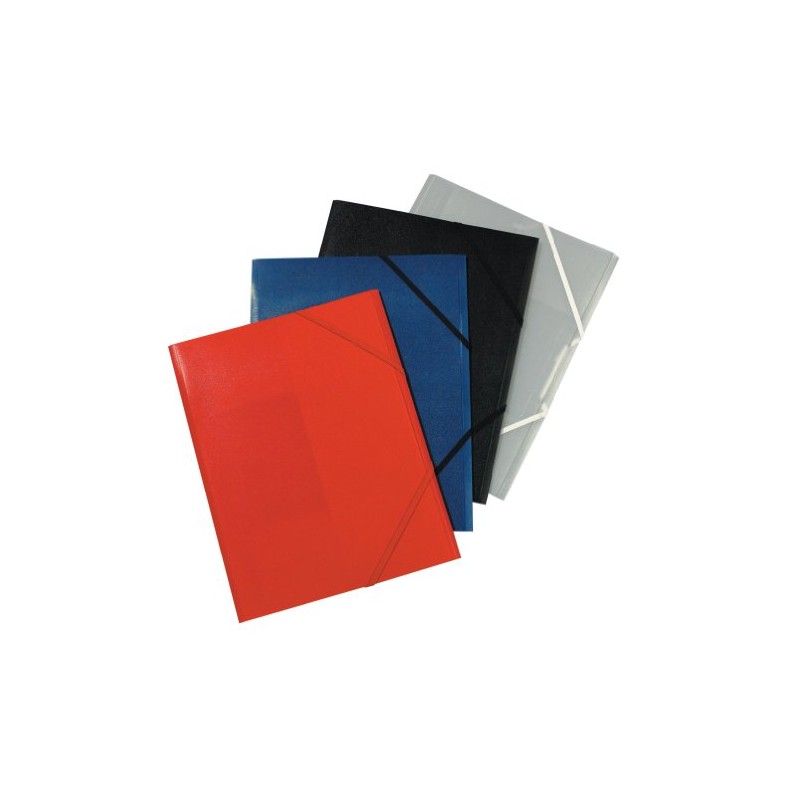 Herlitz 972539 Gummizugmappe PP A4 farbig sortiert 3er Packung