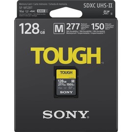 Sony Sony TOUGH-M series SDXC UHS-II Card 128GB, V60, CL10, U3, Max R277MB/S, W150MB/S (SF-M128T/T1)