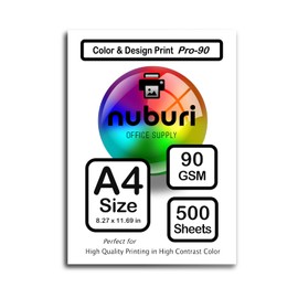 A4 Size Printer Paper - Bright White Opaque - Pro Quality - 90 gsm / 24 lb (500 Sheets)