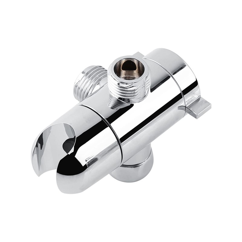 3-Way Shower Head Diverter Mount Combo Valve Bathroom Shower Arm