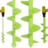 TCBWFY 2 Pack Garden Auger Drill Bit for Planting,3.5"x16" &