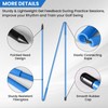 Golf Alignment Sticks Swing Trainer Tool Value 2 Pack, Foldable