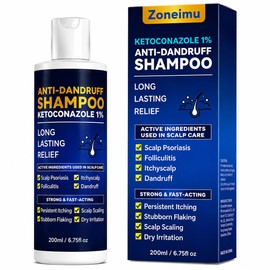 Ketoconazole 1% Anti-Dandruff Shampoo Itchy Scalp Flake Control 200ml