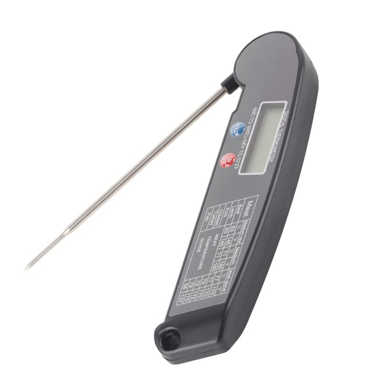 Digital Electronic Food Thermometer Foldable Intelligent Straightaway Read Thermometer for