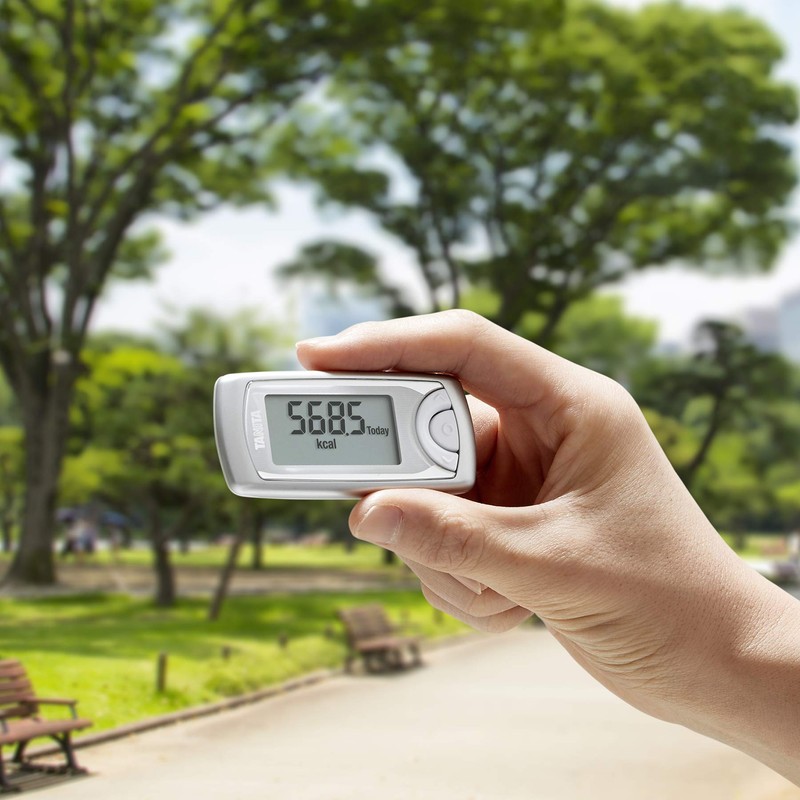 Tanita AM-161 SV Pedometer, Activity Meter, Silver