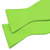 GUSLESON Mens Lime Green Self Tied Bow Tie Pure Color
