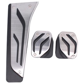 Pedal Caps Pedal Cover Pedal Set Foot Pedal Brake Pedal Accelerator Clutch Pedal Cover Pedal Pad Footrest for 1 Series F20 F21 2 Series F22 F23 F87 3 Series F30 F31 F34 F80 4 Series F32 F82