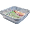 3 x SQUARE ALUMINIUM FOIL ROASTING DISH - 23 x