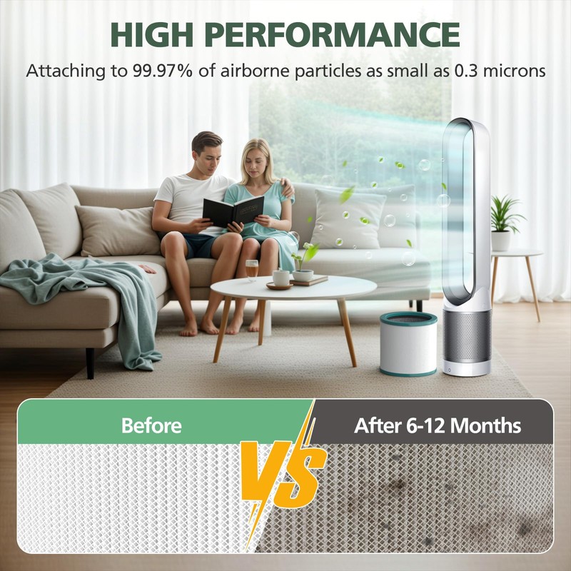 TP01 HEPA Replacement Filter Compatible with Dyson Tower Purifier Pure
