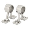 2Pcs Marine Boat Hand Rail Fitting Center Support Bracket Stanchion