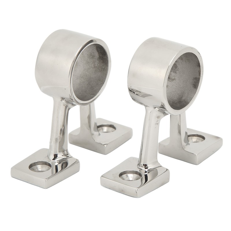 2Pcs Marine Boat Hand Rail Fitting Center Support Bracket Stanchion