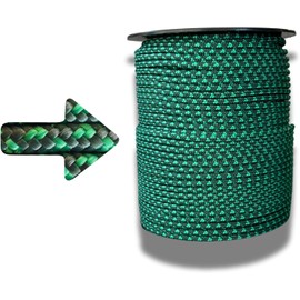 Knotty Rope 100 m x 4 mm. Paracord & Mooring Cord Made of Tear-Resistant Polypropylene, Holds up to 2300 kg. For Clothesline, Bushcraft, Tree Trunk, Camping, Survival Outdoor Equipment. Cord Made in