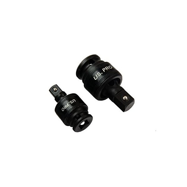 US PRO 2PC Impact Universal Joint Set 3/8" & 1/2"