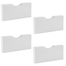 AllBright Garbage Bag Storage Case Plastic Bag Holder Plastic Bag Kitchen Storage Drawer Set of 4 (S, White)