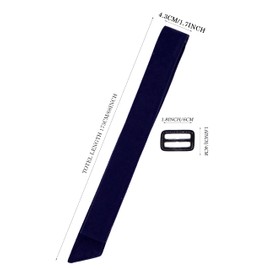 TeeYee Women's Girls 4.7 cm Wide Winter Waist Band Wool Blend Belt, navy