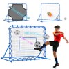 5X4FT Three Mode Soccer Goal & Rebounder Net & Target