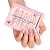 Clear Aurora Press on Nails Medium Almond Fake Nails with