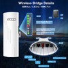 Point to Point Wireless Bridge Outdoor with Mount Bracket for