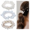 Pearl Hair Tie Fancy Scrunchies Decorative Ponytail Holders Elastic Hairbands