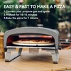 Q Pizza Portable Propane Pizza Oven with Manual Rotating Stone,