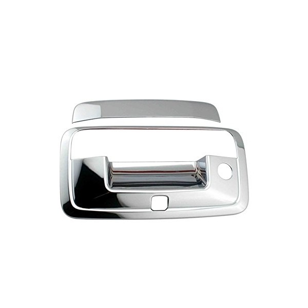 EZ Motoring Chrome Tail Tailgate Handle with Keyhole & Camera Hole Cover for 2015-2018 GMC Canyon