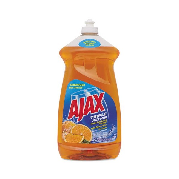 Ajax 49860 Ultra Triple Action Dish Liquid, Orange Scent, 52 Oz. Bottle