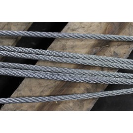 Two Leg Wire Rope Sling | 2.5 Ton Vertical Rated | Eye Hooks with Safety Latches | 3/8" Dia. | 10' Length | EIPS 6x25 IWRC | Hanes Supply (HSI) Heavy Duty Rigging Cable for Lifting and Towing