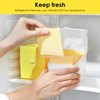 Linkidea 2 Pcs Sliced Cheese Container, ABS Plastic Holder with