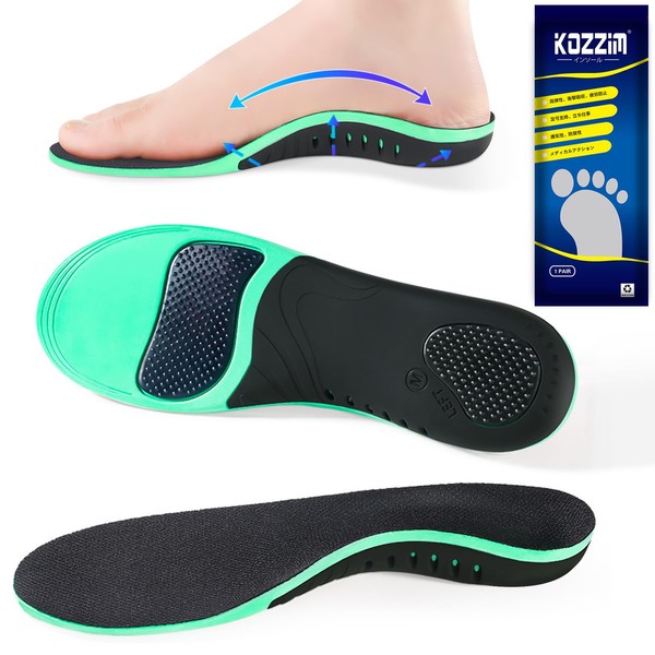 Kozzim Arch Support Insole, Upgraded Version, Shock Absorption, Standing Work,