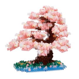 Kawada NBM-048 Nanoblock, Yoshino Somei 990 Pieces, 5.9 x 5.6 x 5.3 inches (15 x 14.2 x 13.5 cm), For Ages 12 and Up Interior, Hobby
