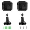 QWORK® 2 Pack Weatherproof Camera Housing with 360° Adjustable Mount