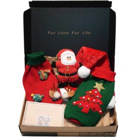 Monster J Xmas Dog Gift Boxwith Santa Hat (for People), Other Accessories Xmas