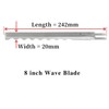 Blooy - 8 inch Wave Edge Blade for KM, Eastman,